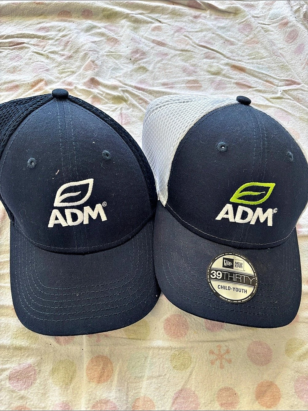 ADM Kids Black & White Baseball Caps Boys 3T-Youth Fitted